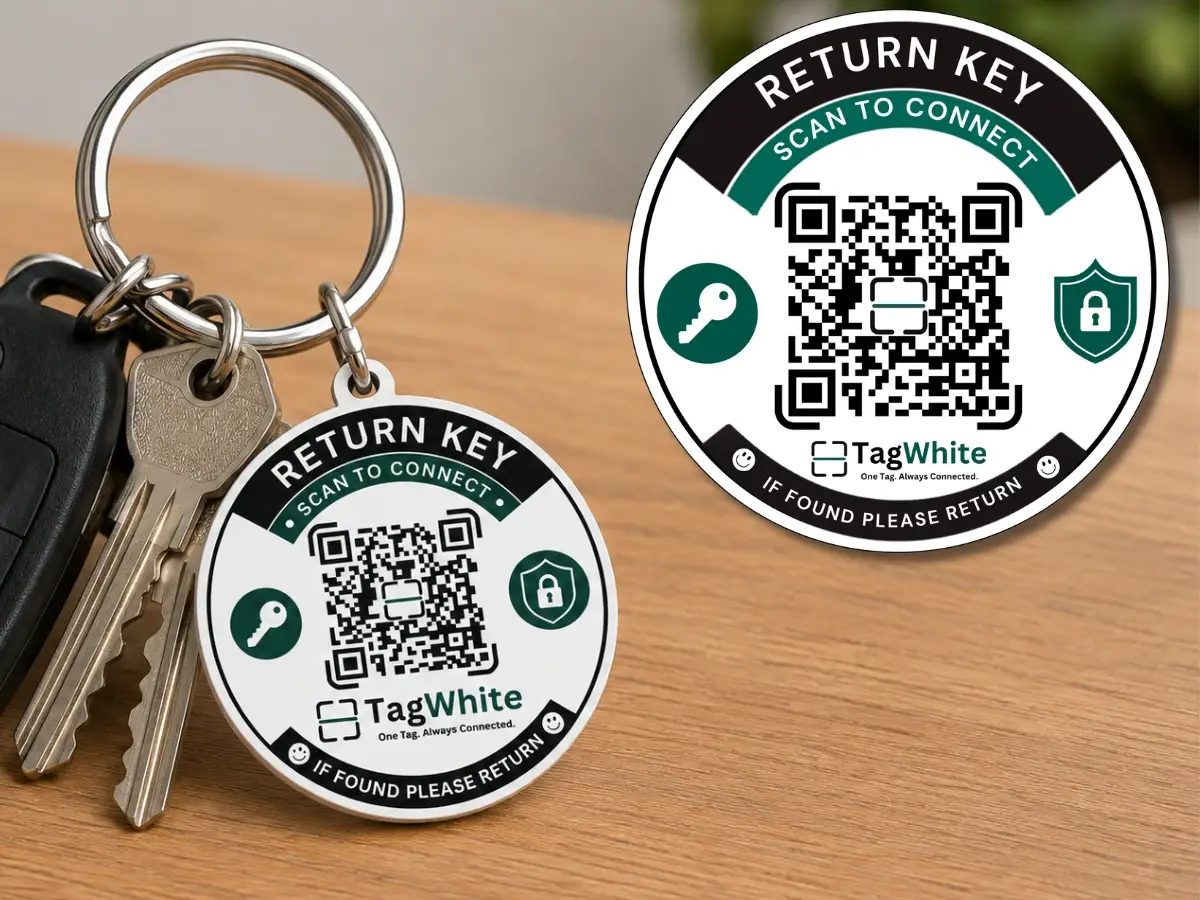 TagWhite Key safety tag